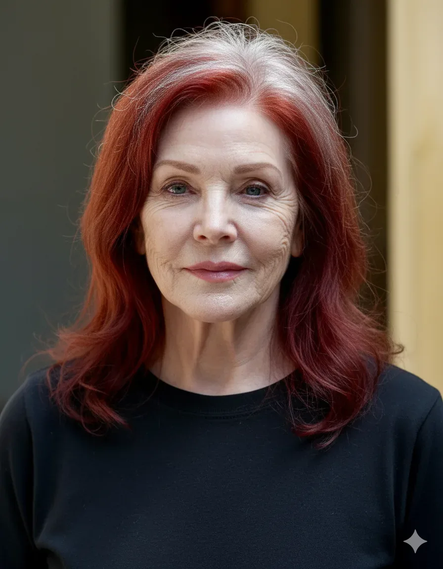 What Priscilla Presley would've looked like without her botched surgery at roughly the same event as above