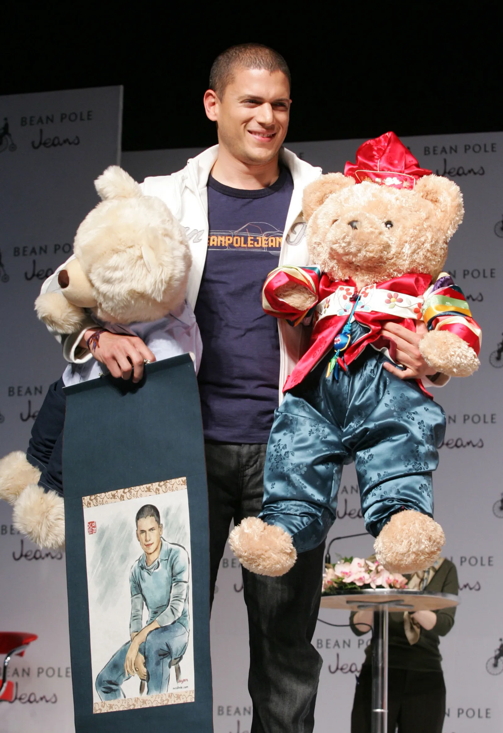 Wentworth Miller appears at a press conference and a fan meeting on March 23, 2007, in Seoul, South Korea.