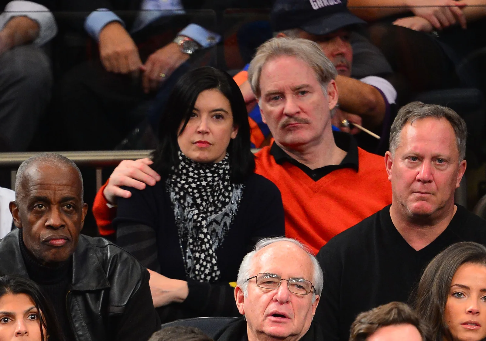 Phoebe Cates and Kevin Kline at Madison Square Garden on January 3, 2013 in New York City