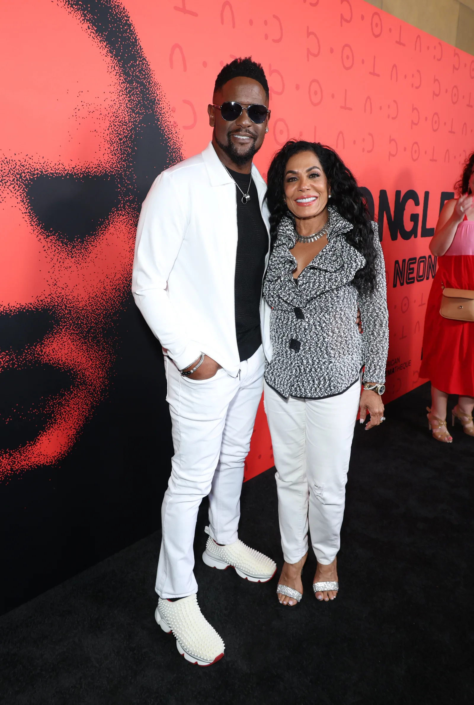 Blair Underwood and Josie Hart at the Los Angeles premiere of "Longlegs."