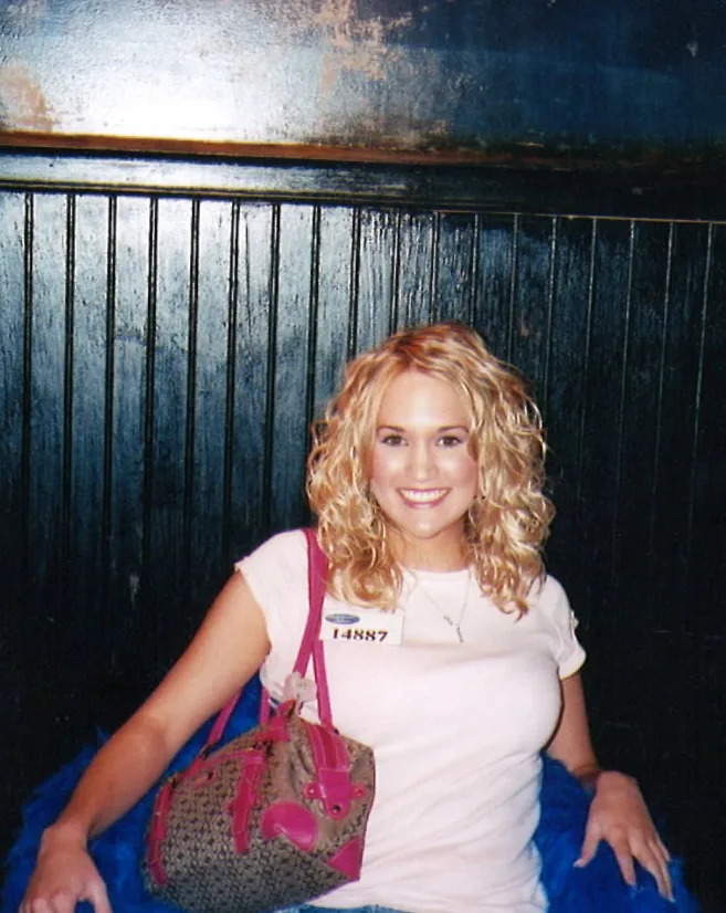 Carrie Underwood shared this behind-the-scenes photo from "American Idol" Hollywood Week in 2005, giving fans a rare look at the early days of her journey on the singing competition. The image shows the fresh-faced look that first introduced her to television audiences.