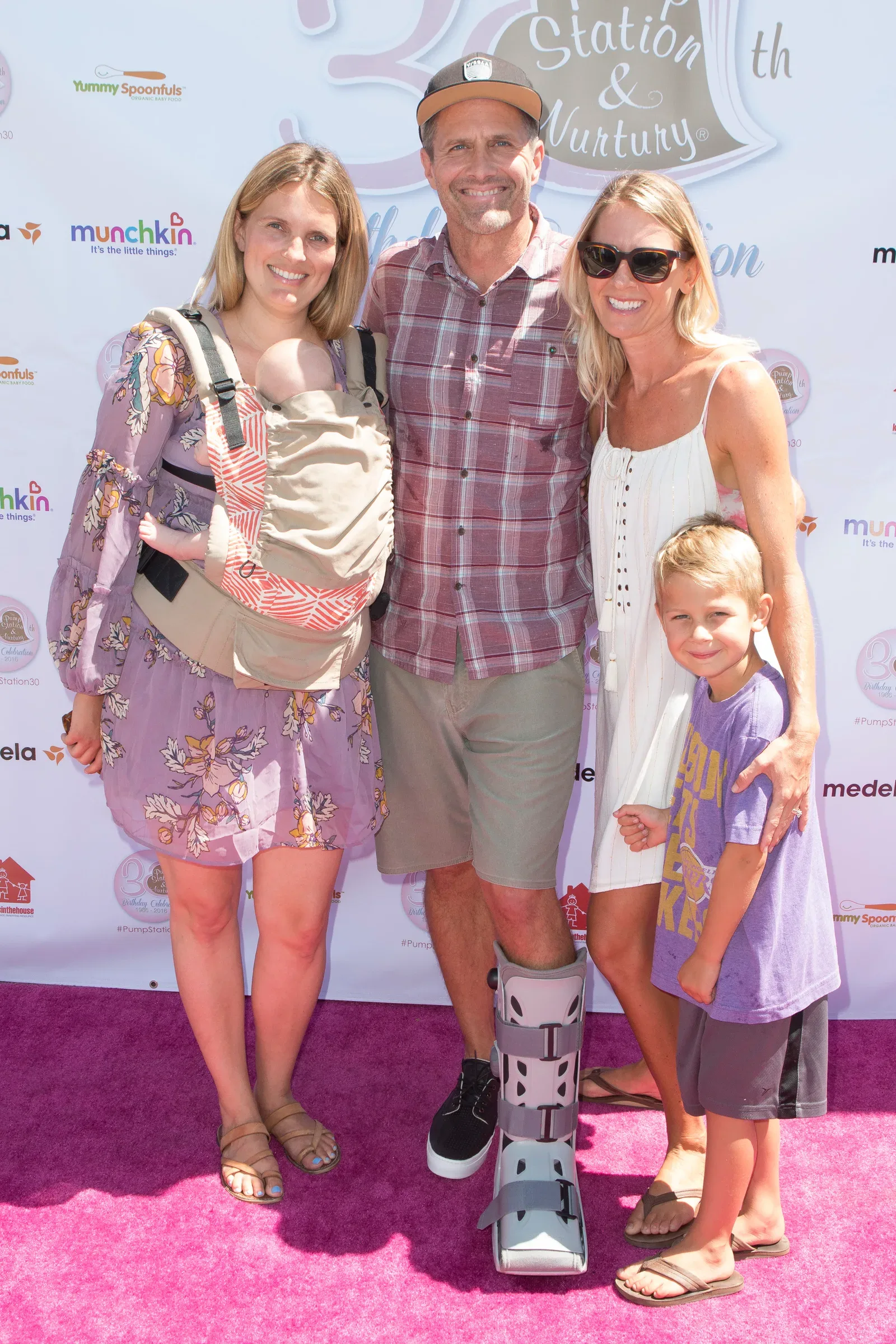 The actor with his wife Erin Bolte and Healthy Child Healthy World outreach manager Meredith McMahon attend the Pump Station and Nurtury 30th anniversary celebration at Pump Station & Nurtury on August 14, 2016