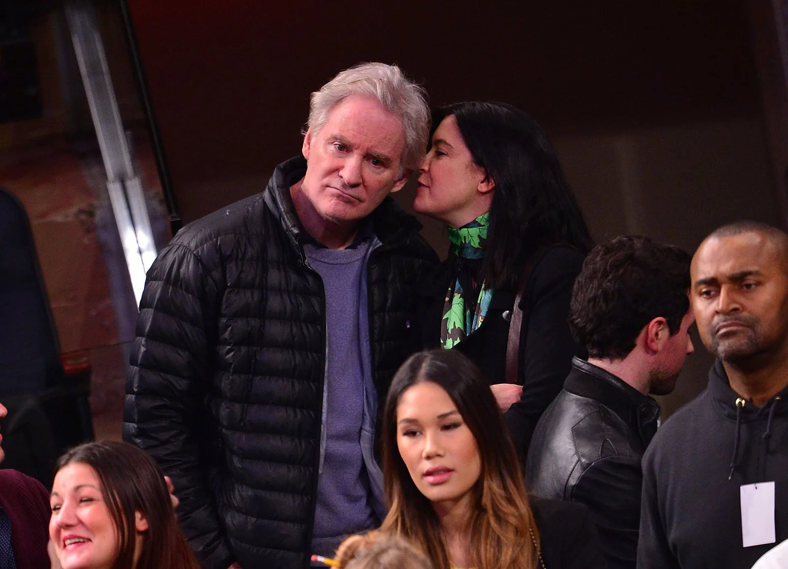 Kevin Kline and Phoebe Cates at Madison Square Garden on January 13, 2014 in New York City