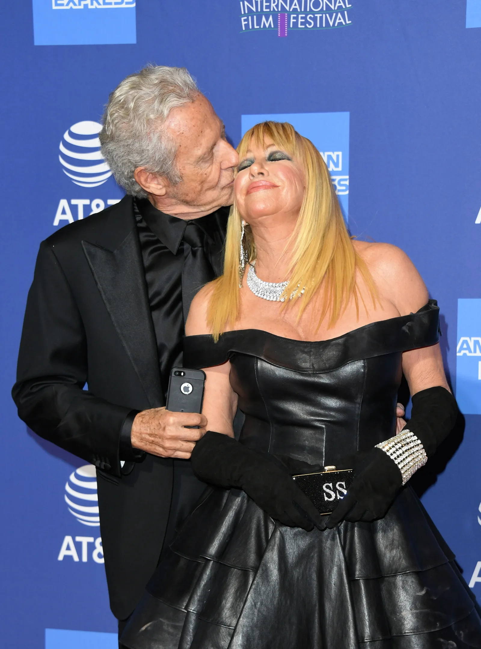 Alan Hamel and Suzanne Somers attend the 30th Annual Palm Springs International Film Festival Awards Gala in Palm Springs, California, on January 3, 2019