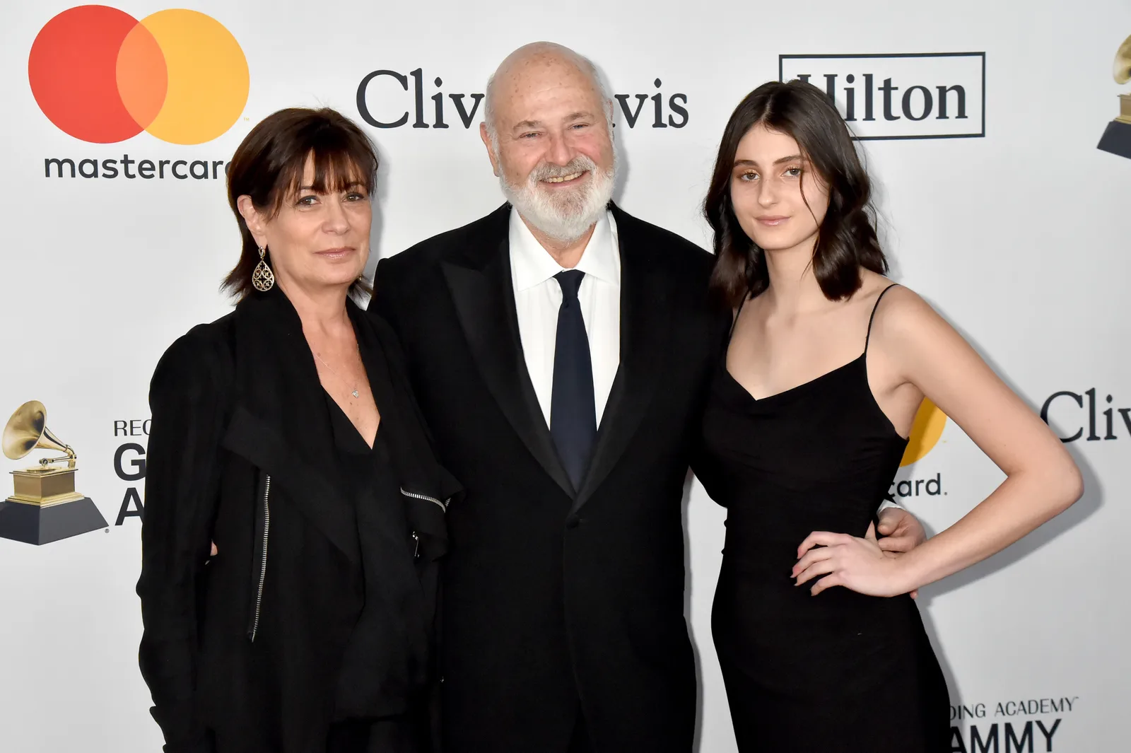Michele, Rob, and Romy Reiner attend the Clive Davis and Recording Academy Pre-GRAMMY Gala and GRAMMY Salute to Industry Icons Honoring Jay-Z in New York City on January 27, 2018.