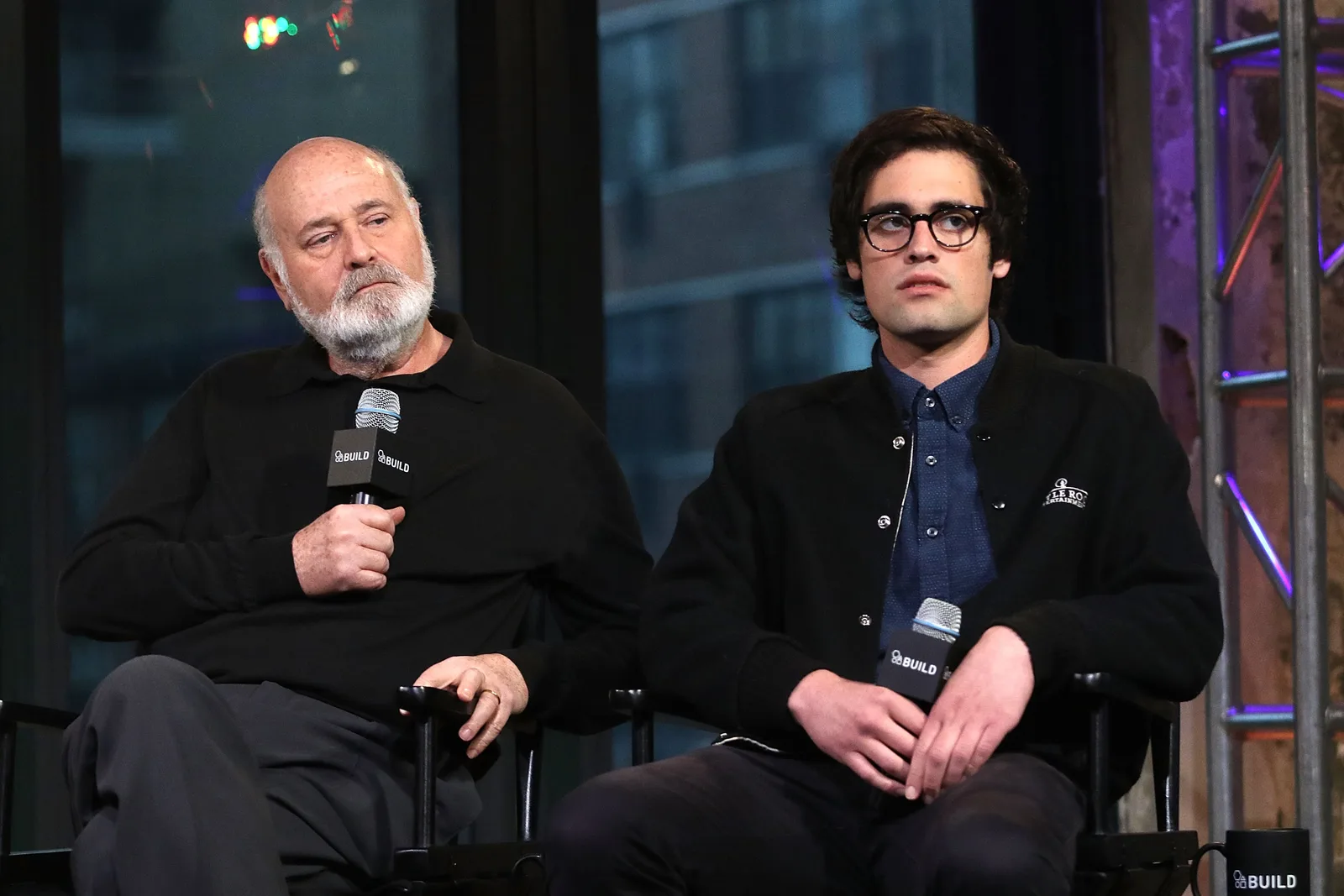 Nick and Rob Reiner are at the AOL Build Speaker Series in New York on May 4, 2016. While Jake declined to discuss Nick's alleged role directly, he emphasized that their parents held unconditional love for all three children and never stopped trying to help Nick through his addiction battle.