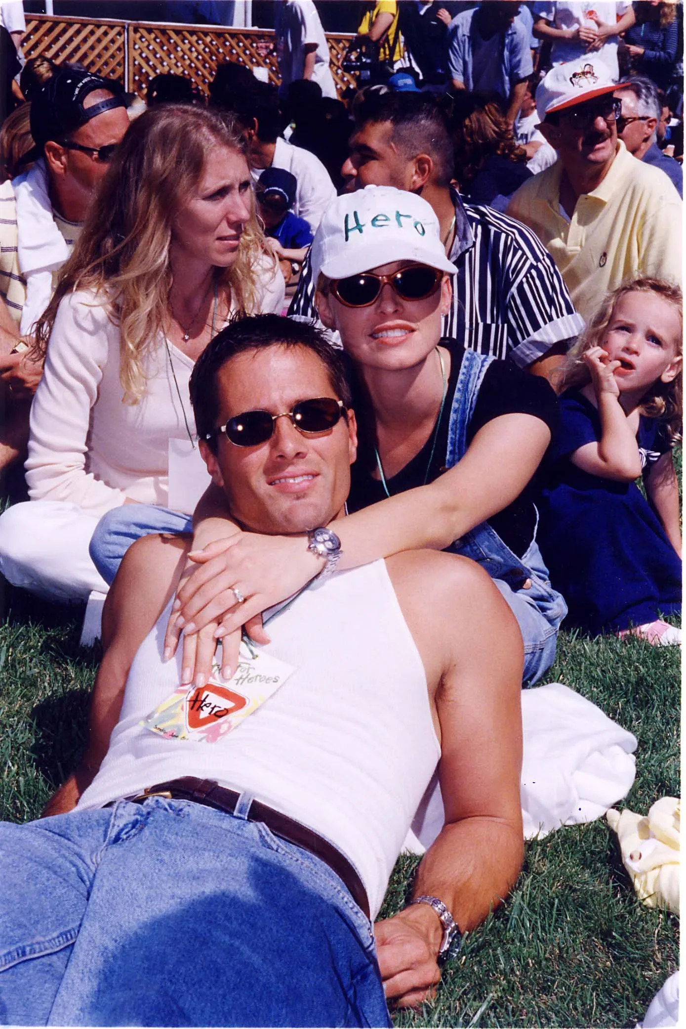 Rob Estes and Josie Bissett photographed in Beverly Hills on September 6, 1997