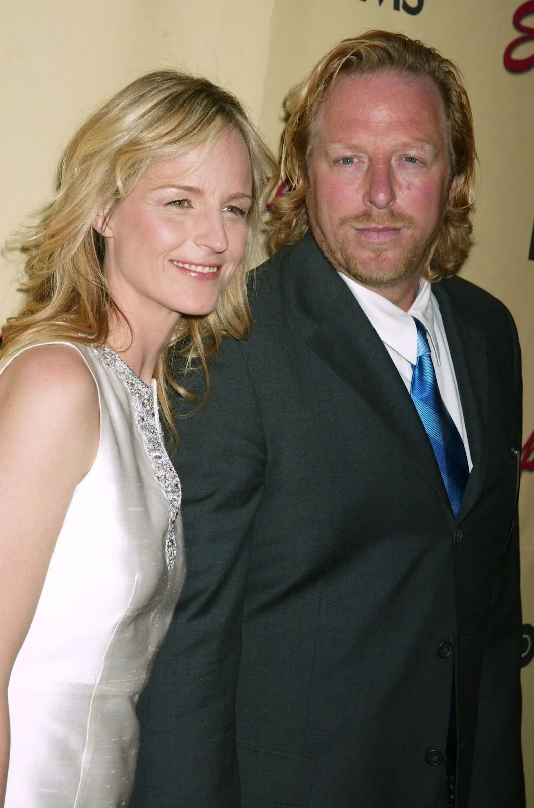 Helen Hunt and Matthew Carnahan at the premiere of "Empire Falls" on May 9, 2005, in New York.