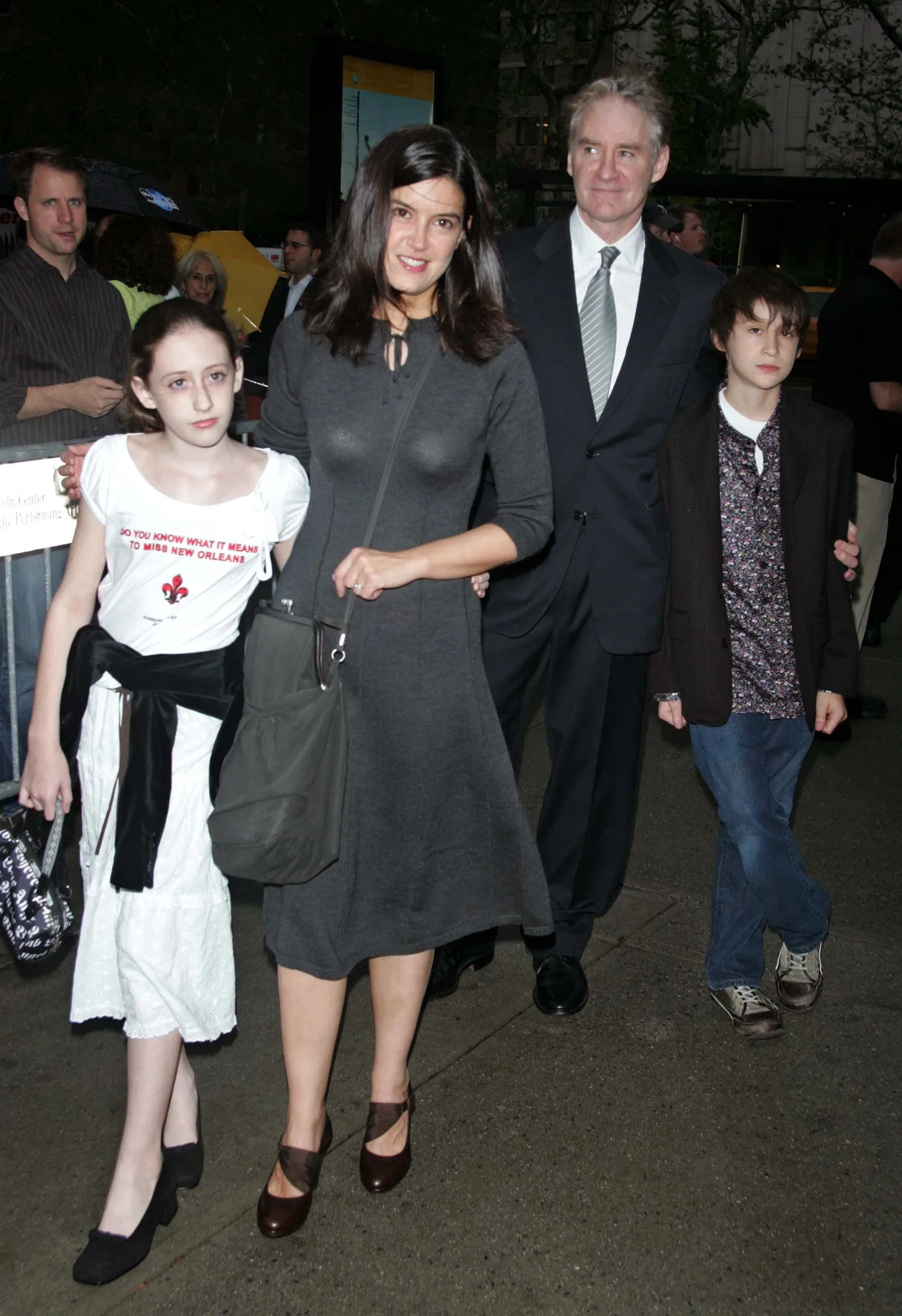 Greta, the actress, Kevin, and Owen Kline at the New York Film Festival premiere of "The Squid and the Whale" on September 26, 2005