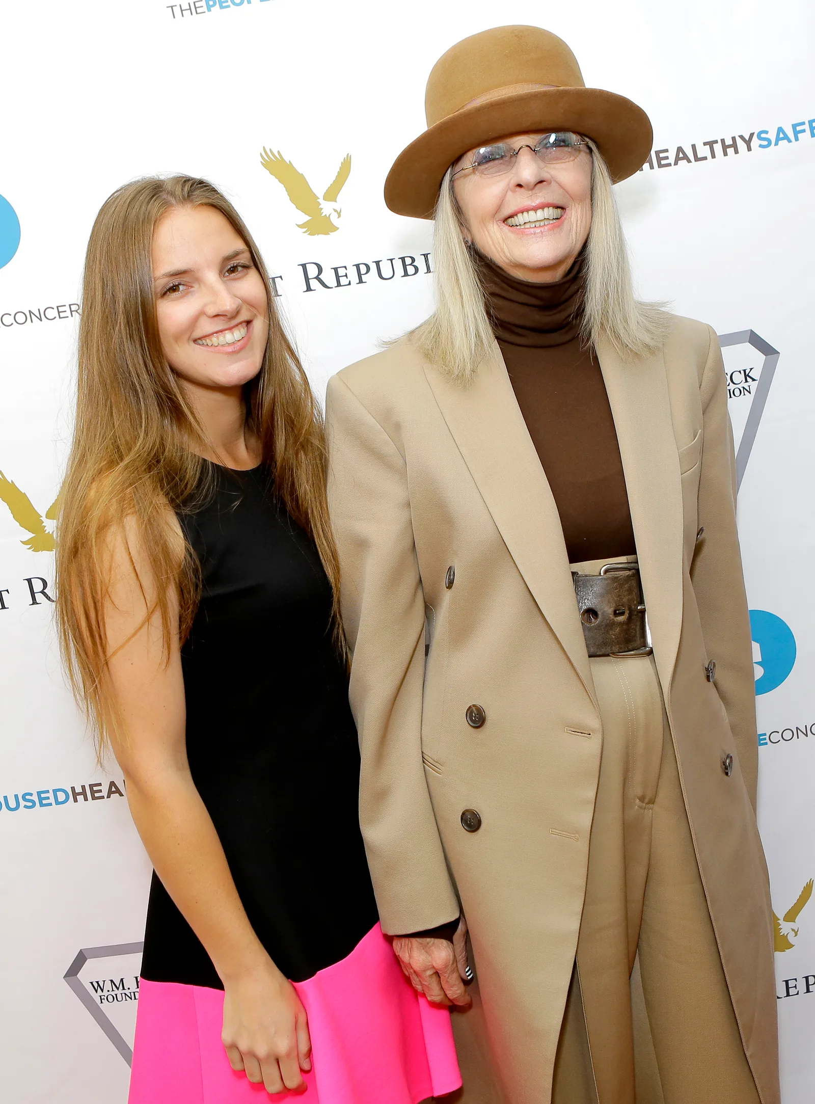 Dexter and Diane Keaton at Casa Vertigo on April 29, 2018