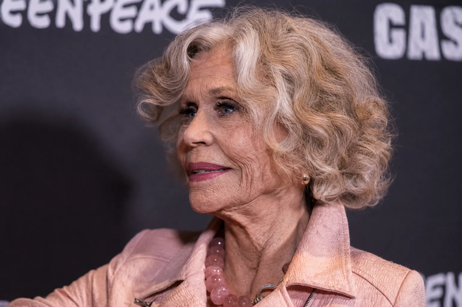 This imagined portrait retains Fonda's recognizable appearance while adding more visible signs of age across the face and neck.