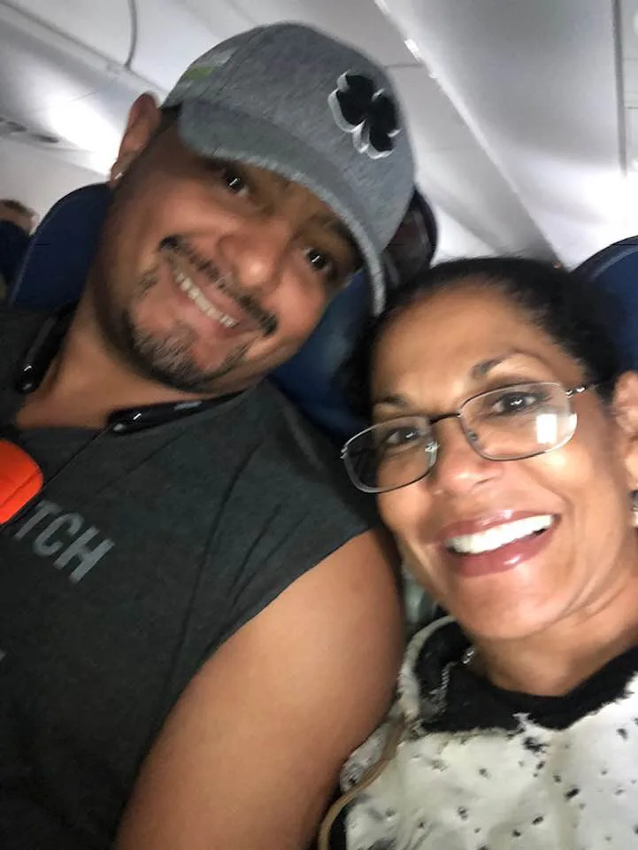 Josie Hart with her son Brett Owens, posted on October 18, 2018.
