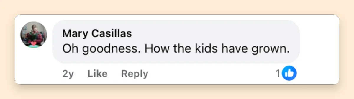 Netizen comment about the Hollywood star's kids, posted on April 6, 2024.