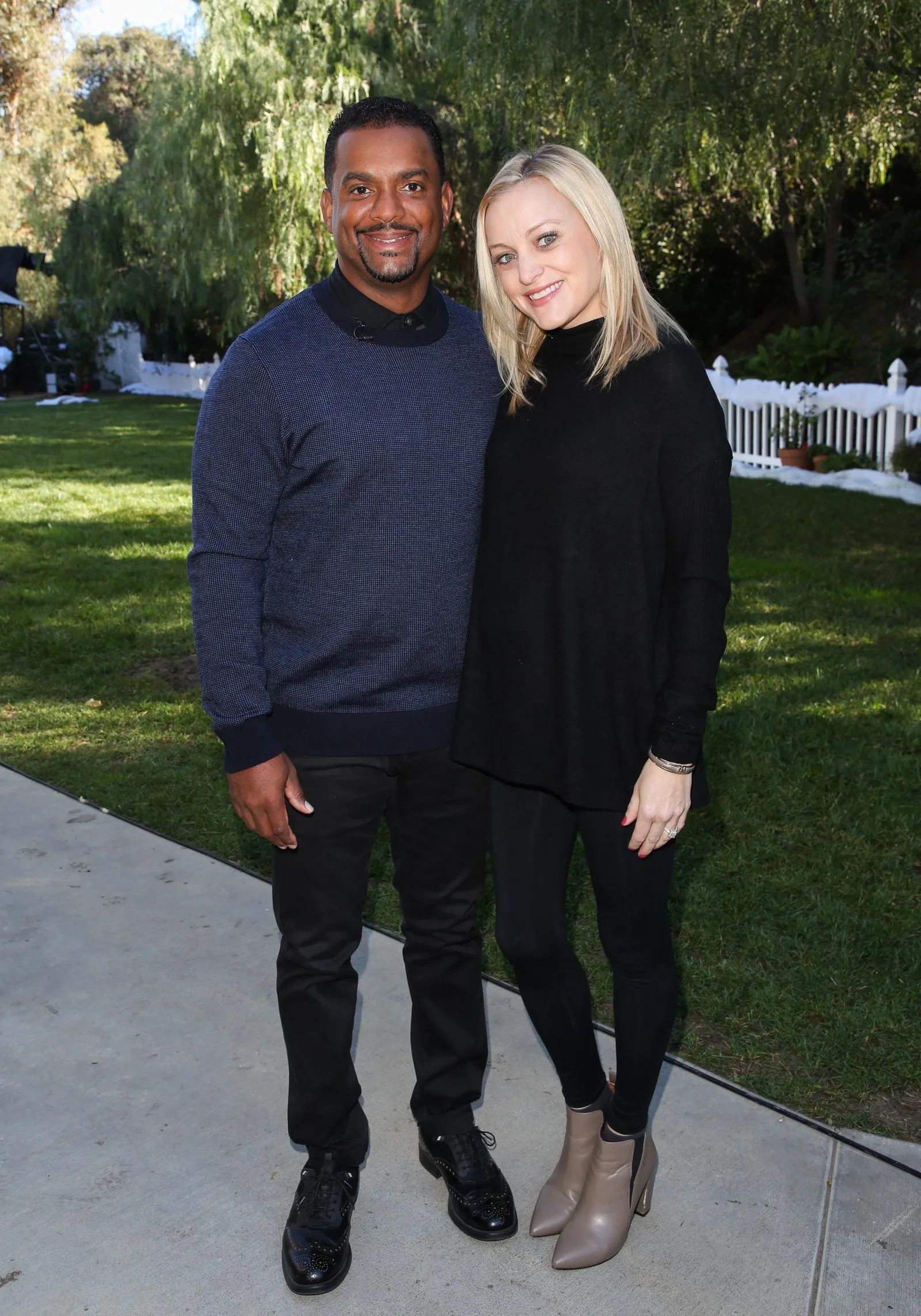 Alfonso Ribeiro and Angela Unkrich visit Hallmark's "Home & Family" on December 15, 2018