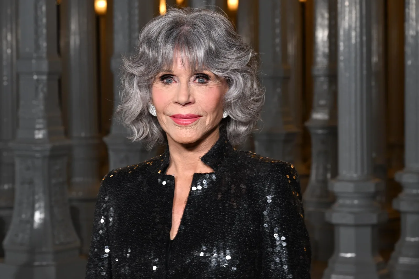 Jane Fonda poses for a portrait at a public event in 2023.