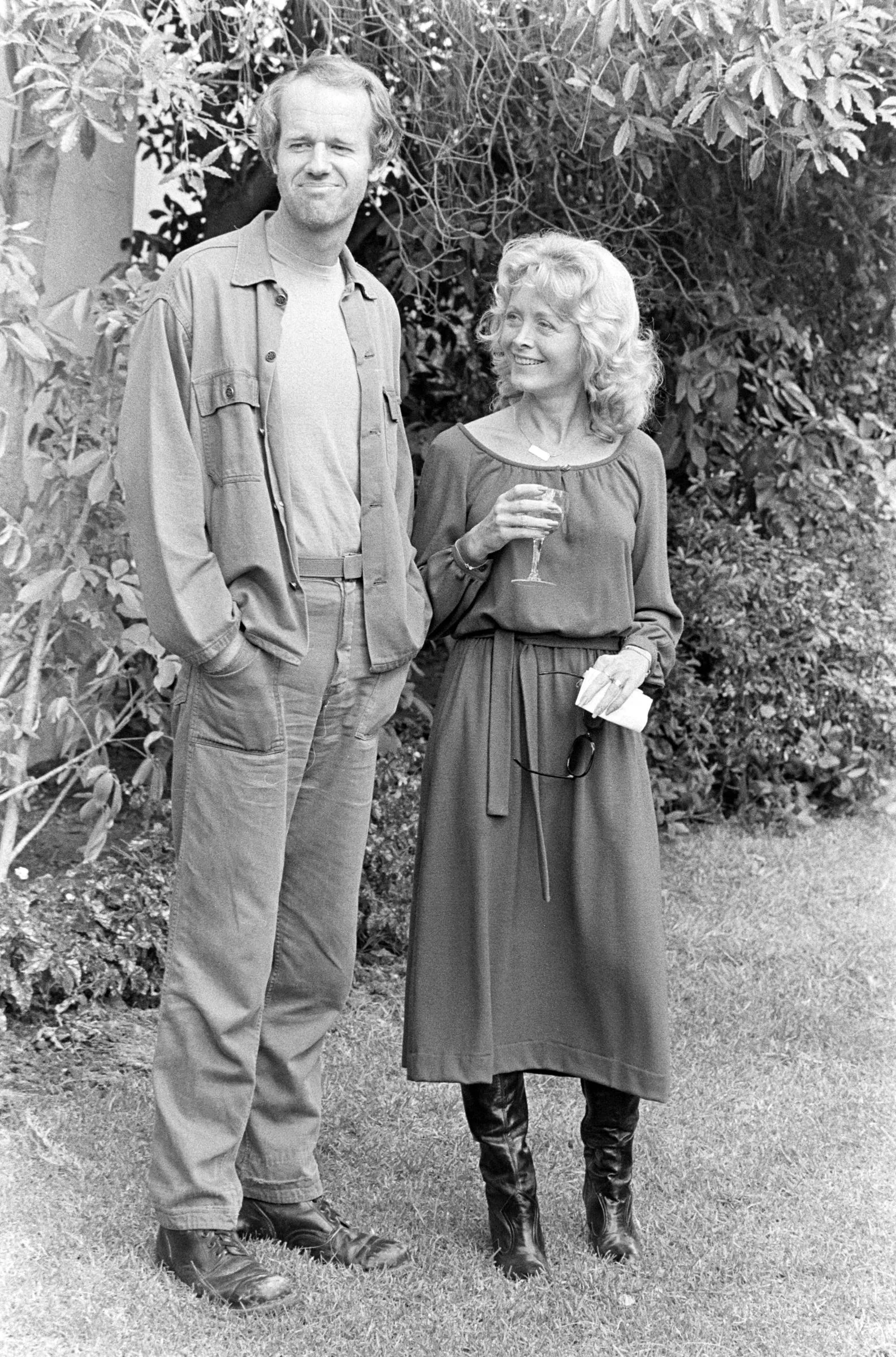 Mike Farrell and Judy Farrell during the 20th Century-Fox Luncheon for then-Prince Charles on October 28, 1977, in Century City, California