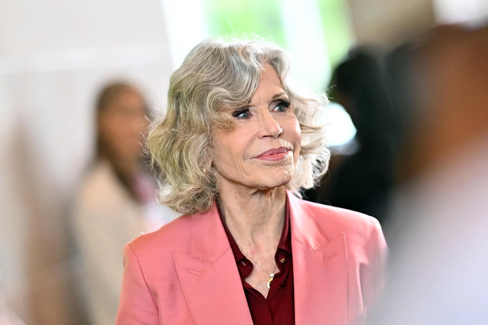 Jane Fonda arrives at the GCAPP Rising Leaders Luncheon in Sandy Springs, Georgia, in 2026.