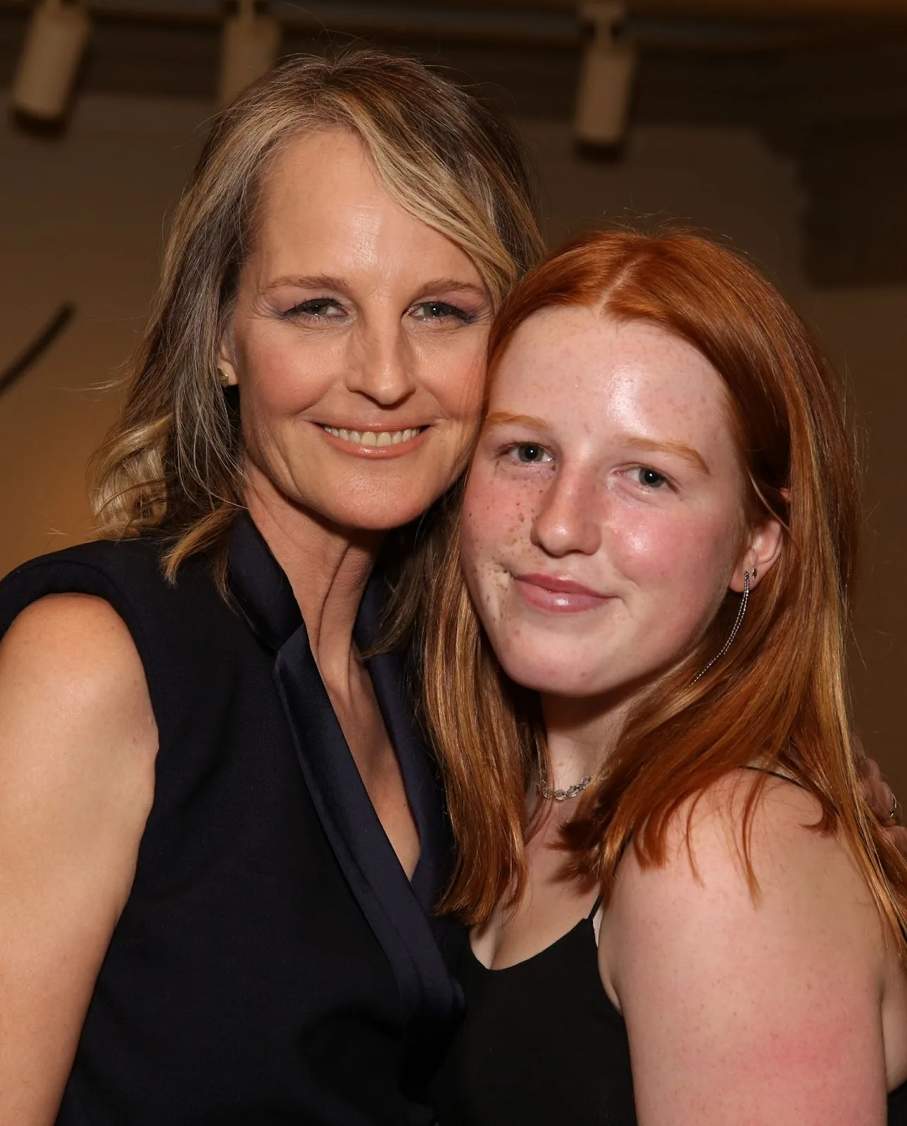 Helen Hunt and Makena Lei Gordon Carnahan at the Opening Night performance afterparty for "Working – A Musical" on June 26, 2019, in New York.