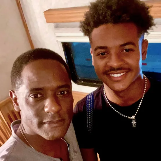 Blair and Blake Underwood posing for a photo.