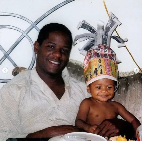 A throwback image of Blair Underwood and his youngest son, Blake Underwood, posted on September 29, 2021.