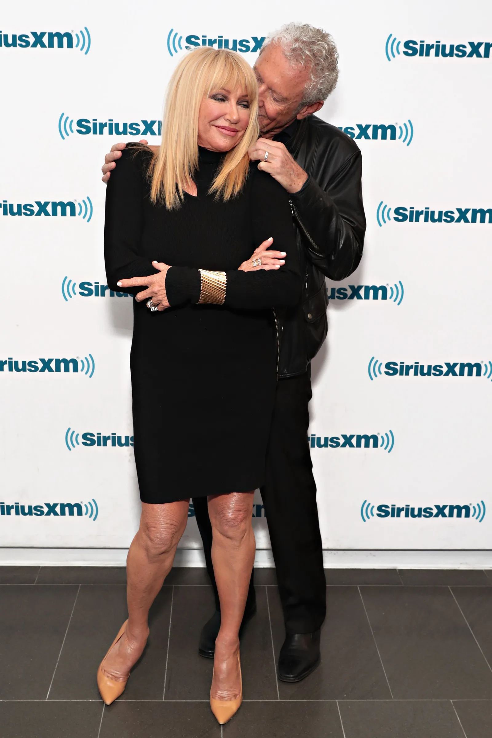 Suzanne Somers and Alan Hamel visit the SiriusXM Studios in New York City, on November 15, 2017
