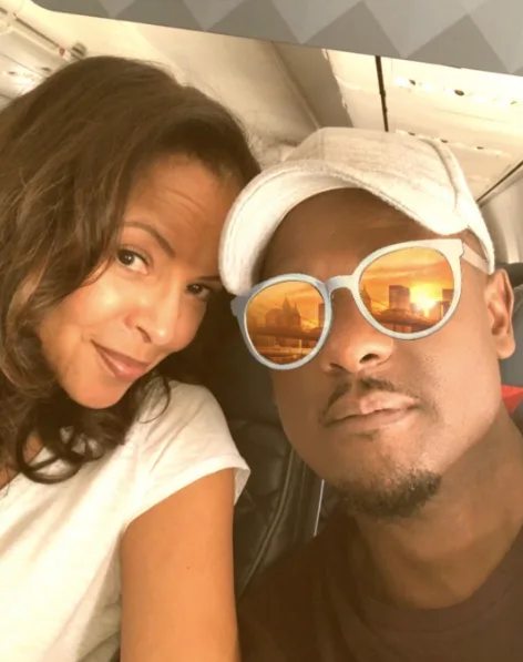 Désirée DaCosta and Blair Underwood posing for the camera, posted on May 13, 2018.