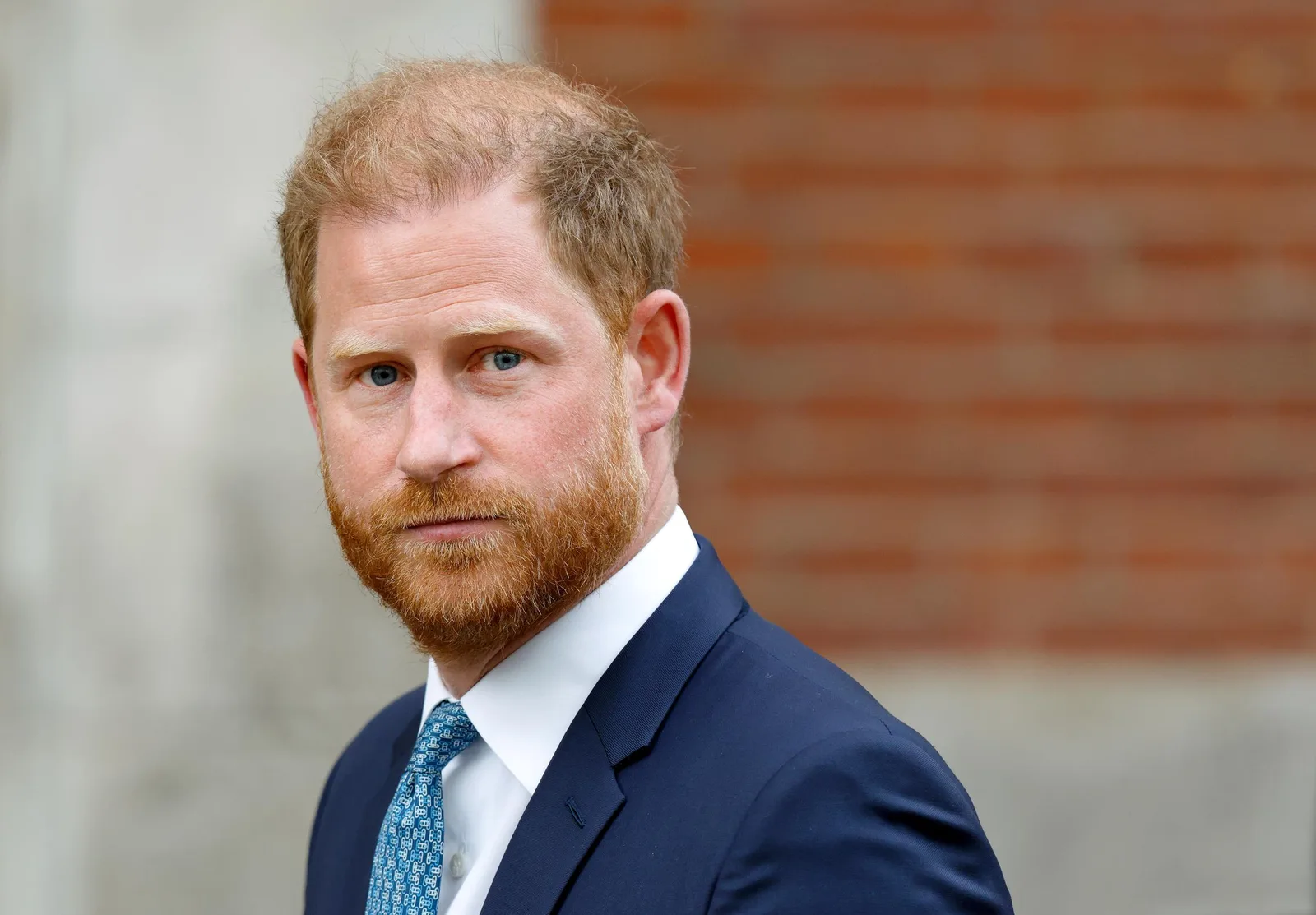 Prince Harry, Duke of Sussex (wearing a Household Division regimental tie) attends day 2 of a Court of Appeal hearing regarding his security at the Royal Courts of Justice on April 9, 2025, in London, England.