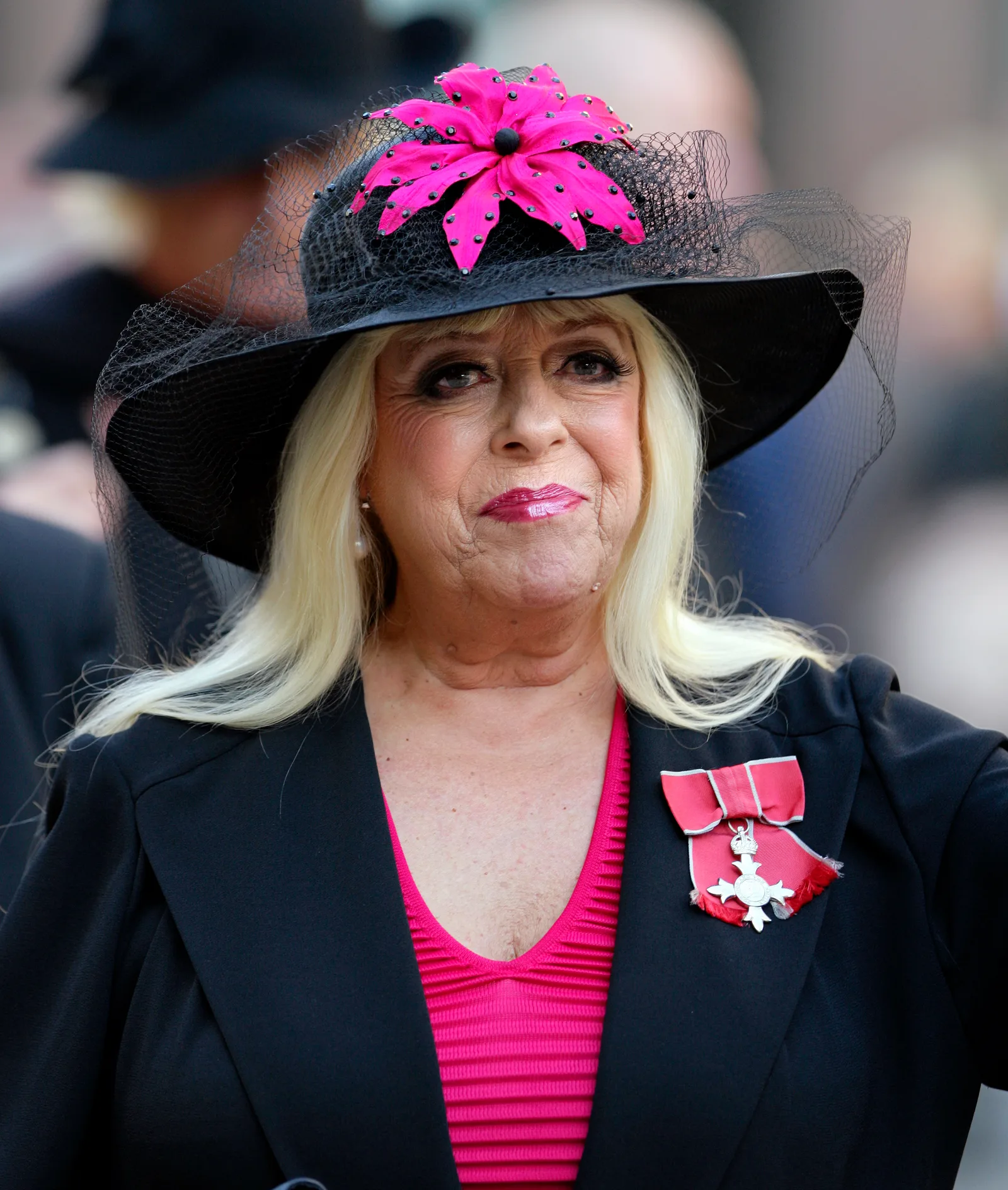 Julie Goodyear attends the funeral of Betty Driver at St. Ann's Church on October 22, 2011, in Manchester, England.
