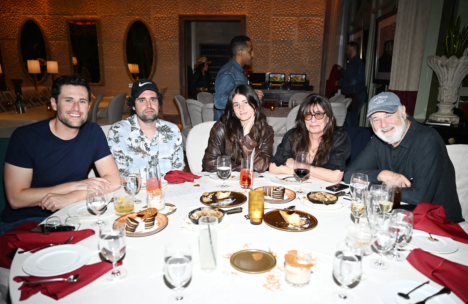 Jake, Nick, Romy, Michele, and Rob Reiner attend a Las Vegas event on September 14, 2024.