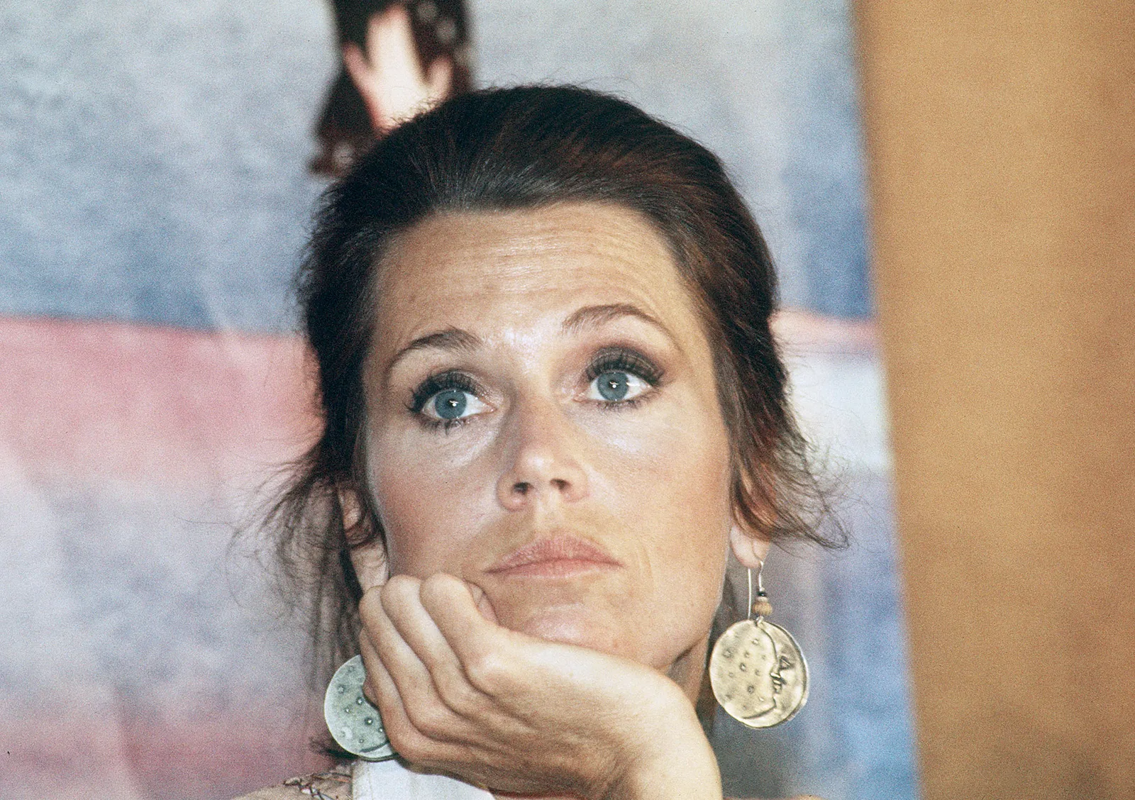 Jane Fonda attends a public event in the 1970s as her career expanded beyond acting into activism.