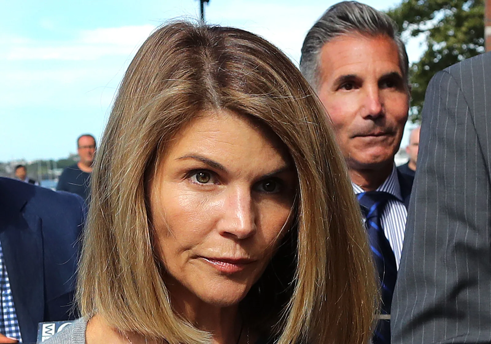 Lori Loughlin disappeared from Instagram seven years ago amid mounting legal scrutiny surrounding her family. In this photo, she and Mossimo Giannulli attended a hearing at John Joseph Moakley United States Courthouse on August 27, 2019, in Boston, Massachusetts.