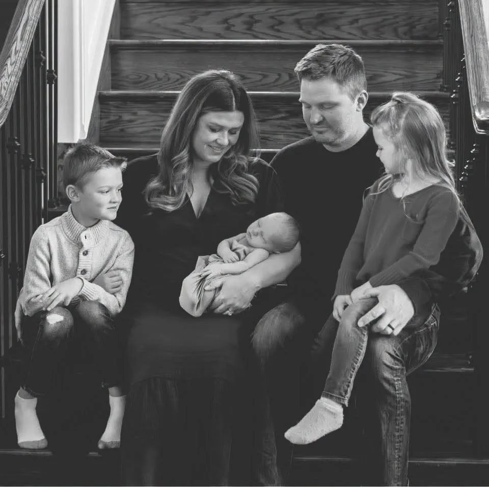A family photo of the Walshes, taken before September 1.