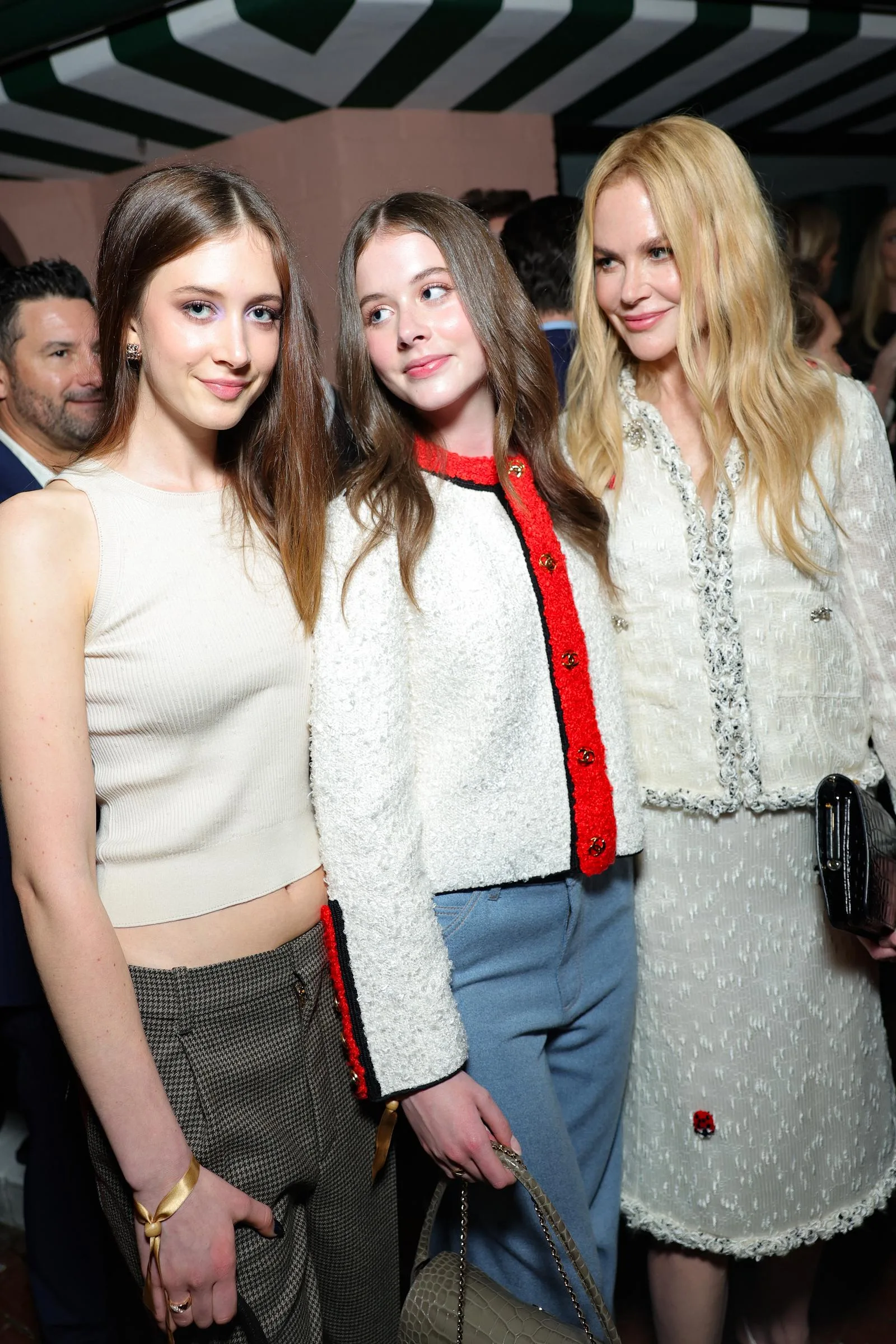 Nicole Kidman has described herself as a "guide" to daughters Sunday Rose and Faith Margaret, saying she values the close relationship they have. Sunday has since called her mother her "biggest inspiration" and a key part of everything she does.