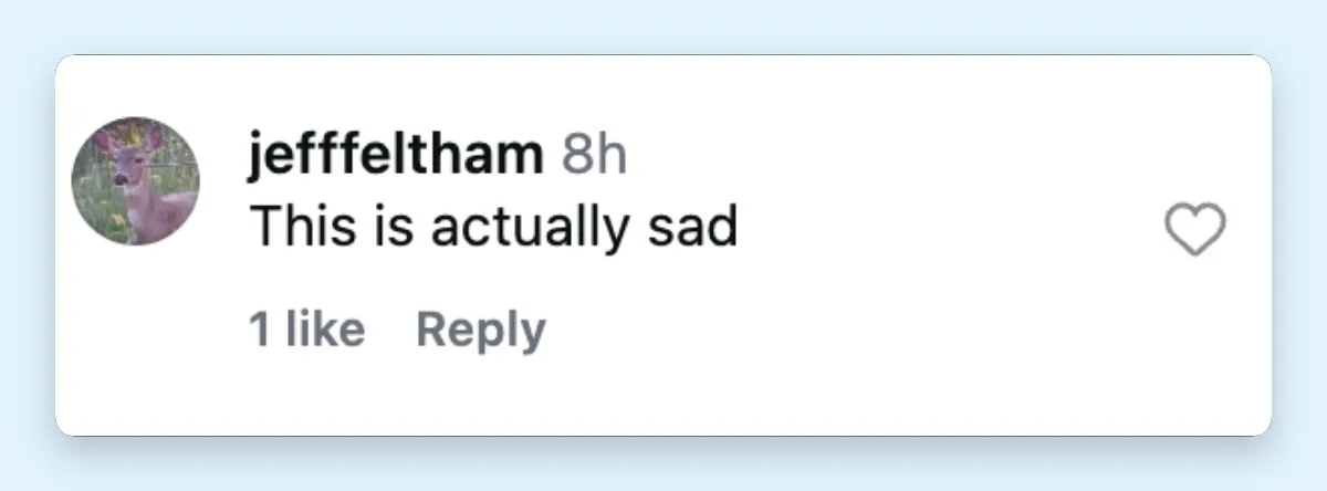 A netizen's reaction to seeing the bodycam footage of Tiger Woods' DUI arrest, posted on April 2, 2026.